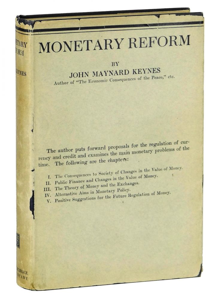 Item #140906100 Monetary Reform. John Maynard Keynes.