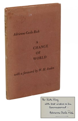 Item #140937352 A Change of World. Adrienne Cecile Rich