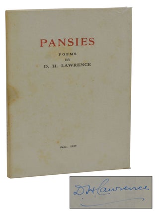 Item #140937444 Pansies. D. H Lawrence