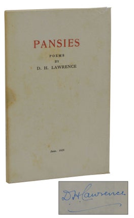 Item #140937444 Pansies. D. H. Lawrence
