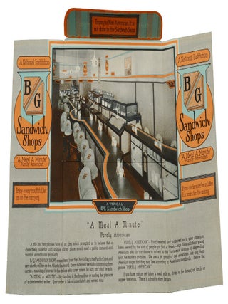B/G Sandwich Shops "What is a B/G Sandwich Shop?" Fold-Out Ad