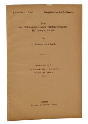 Item #140937838 Über die elektromagnetischen Grundgleichungen für bewegte Körper (Author's...