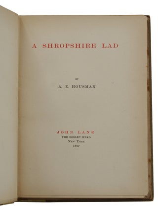 A Shropshire Lad