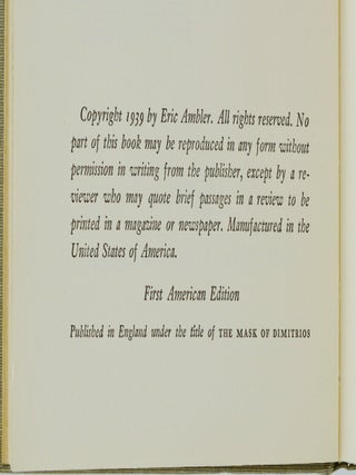 A Coffin for Dimitrios