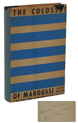 Item #140938168 The Colossus of Maroussi. Henry Miller