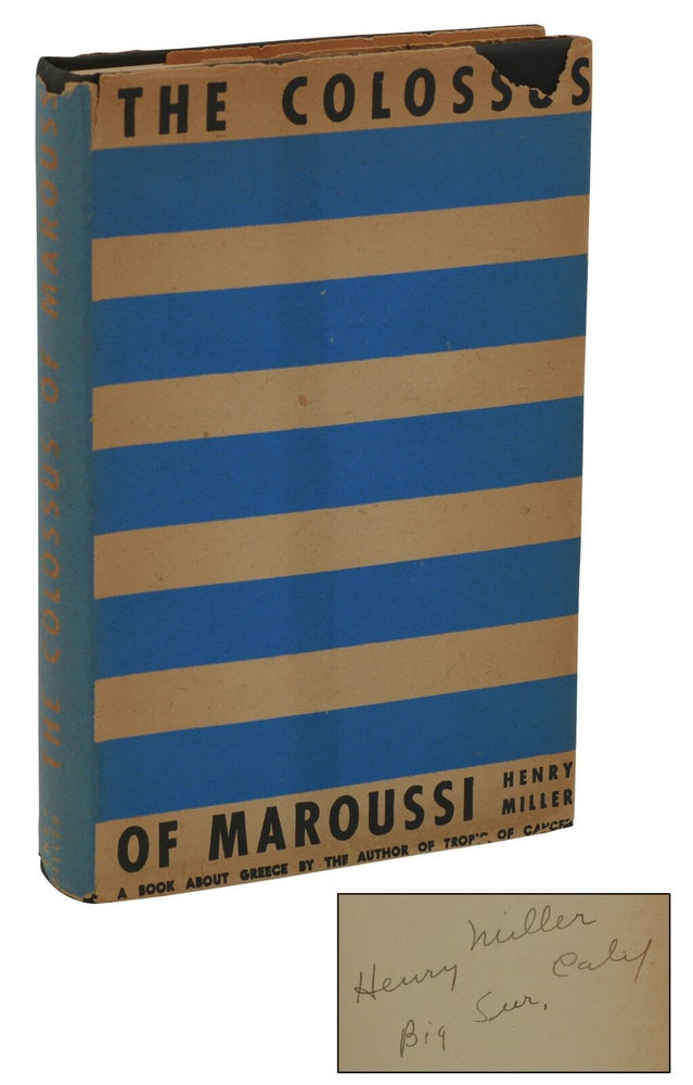 Item #140938168 The Colossus of Maroussi. Henry Miller.