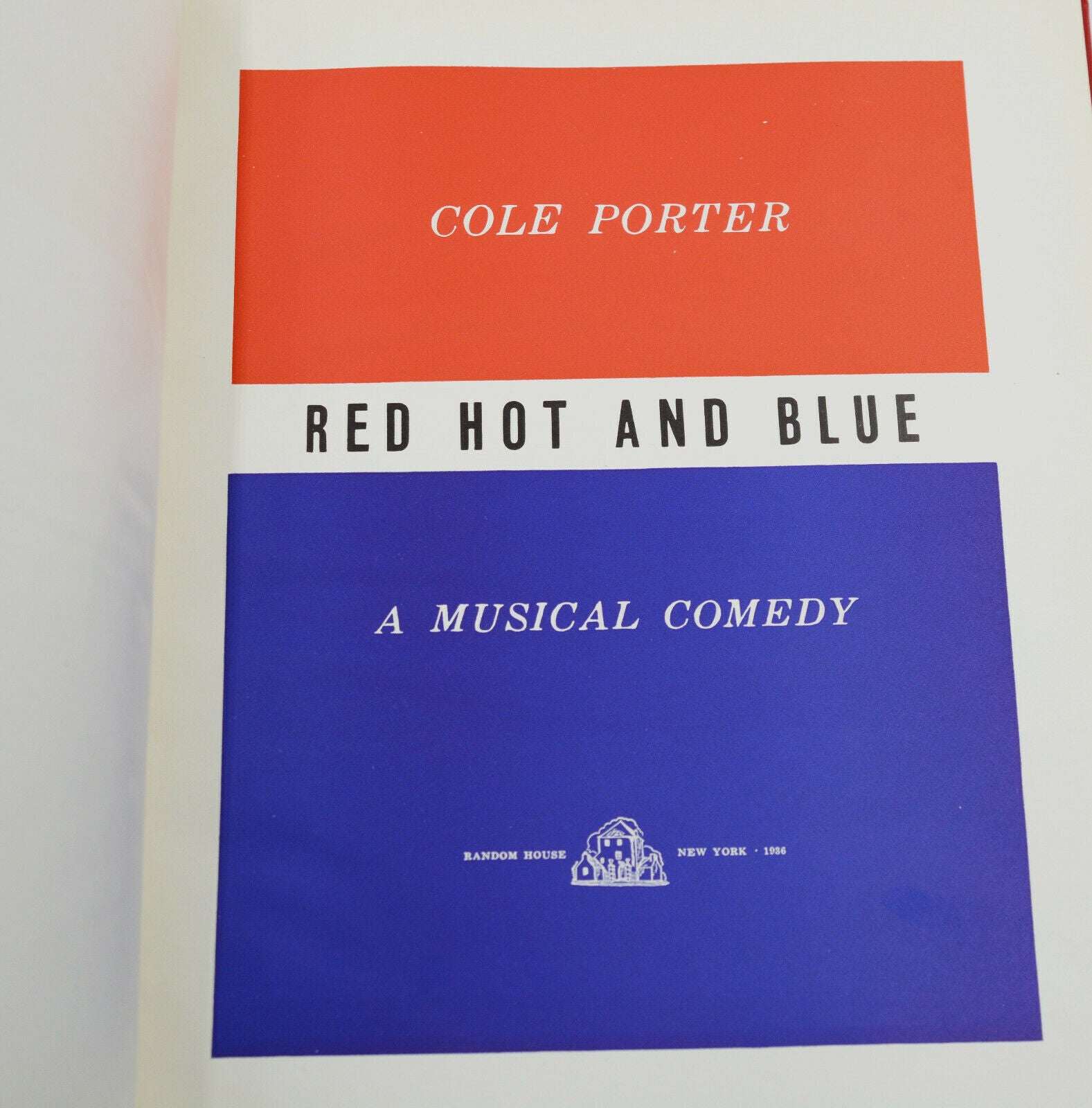 Red Hot and Blue: A Musical Comedy | Cole Porter | First Edition