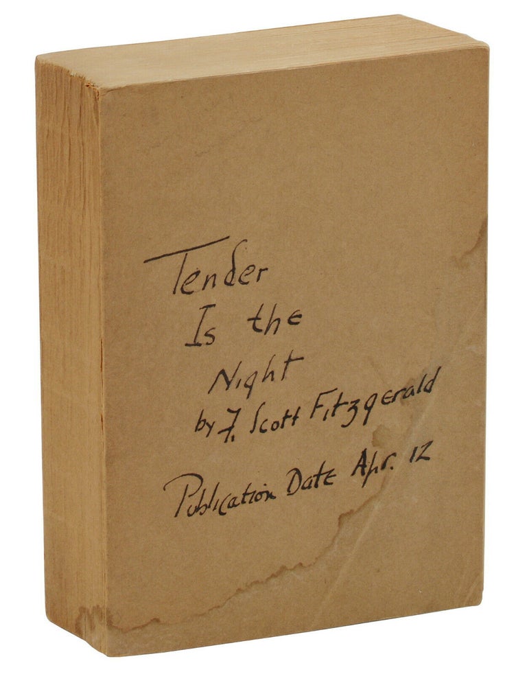 Item #140938271 Tender is the Night: A Romance. F. Scott Fitzgerald, Edward Shenton.