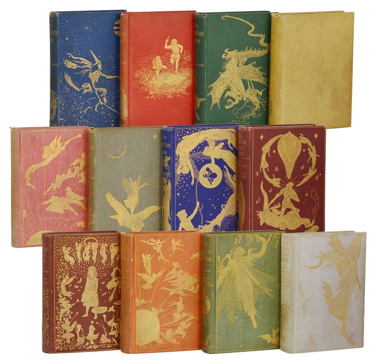Item #140938340 The Fairy Books: Blue, Red, Green, Yellow, Pink, Grey, Violet, Crimson, Brown, Orange, Olive and Lilac. Andrew Lang.