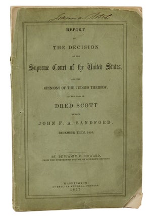 Item #140938532 Report of the Decision of the Supreme Court of the United States and the Opinions...