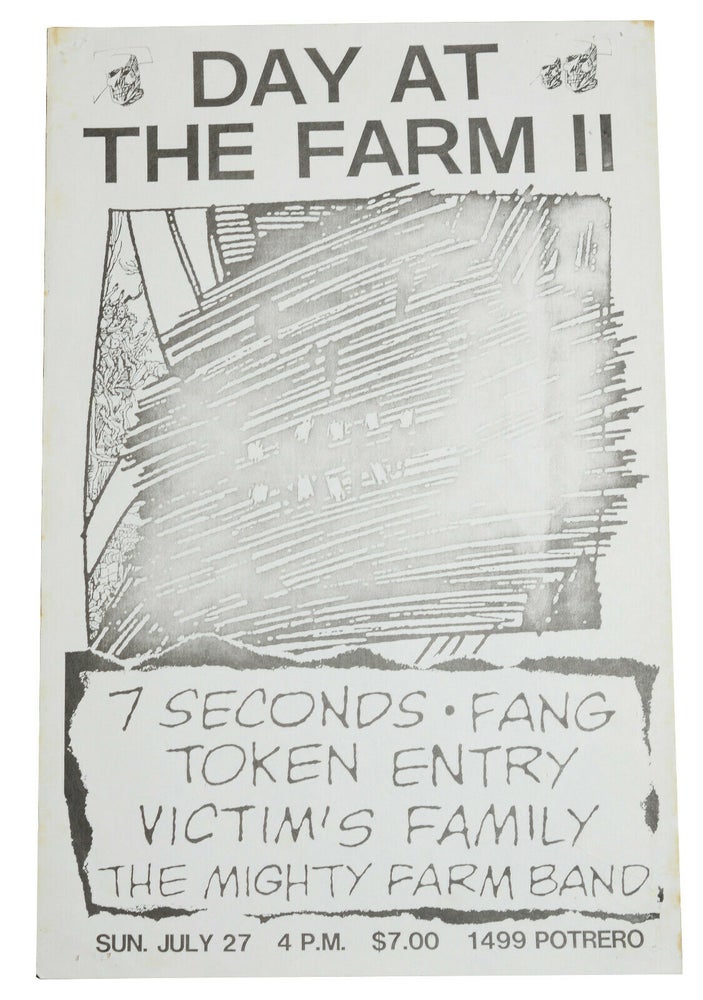 Item #140938563 Day at the Farm II: 7 Seconds / Fang / Victim's Family / The Mighty Farm Band / July 27, 1986 at The Farm, San Francisco
