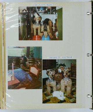 [Photo Album]: Vintage Photo Book Documenting the Lives of Two Airedale Terriers