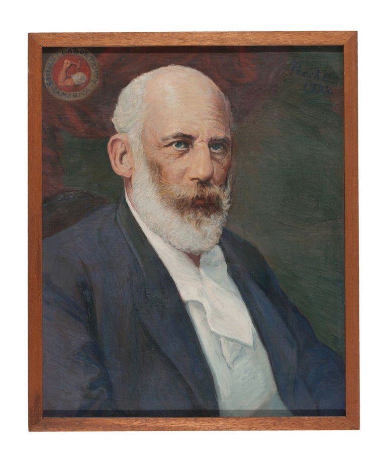 Item #140938708 Original Oil Painting of Daniel De Leon, co-founder of the Industrial Workers of the World (I.W.W.) and leading figure in The Socialist Party of America. Fred A. Precht.
