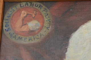 Original Oil Painting of Daniel De Leon, co-founder of the Industrial Workers of the World (I.W.W.) and leading figure in The Socialist Party of America