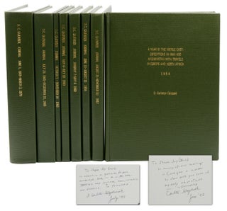 Item #140938744 Eight Journals of D. Carleton Gajdusek, 1954-1970. D. Carleton Gajdusek, Stephen...