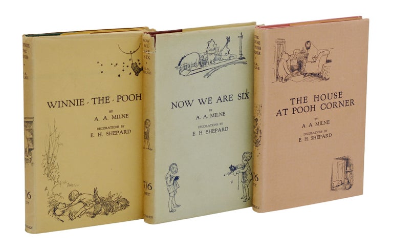 Item #140938745 Winnie the Pooh; Now We Are Six; The House at Pooh Corner. A. A. Milne, E. H. Shepard, Illustrations.