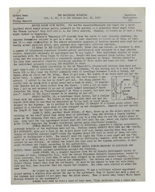 Item #140938899 The Saucerian Bulletin: Latest News About Flying Saucers, Vol. 2, No. 4; November...