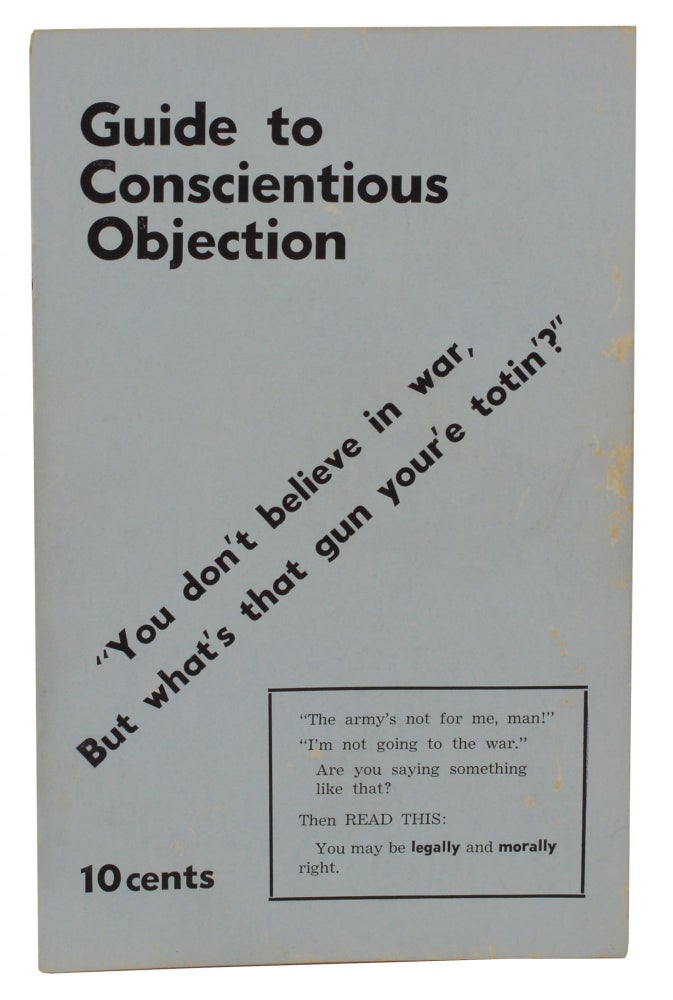 Item #140938928 Guide to Conscientious Objection. Paul Lauter, Students for a. Democratic Society, SDS.