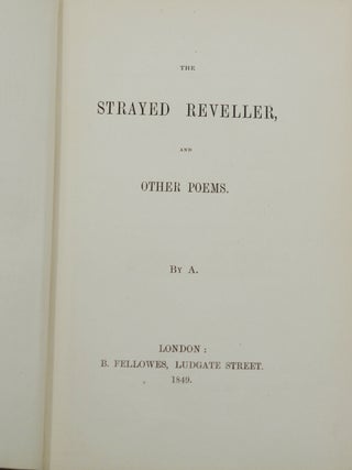 The Strayed Reveller and Other Poems