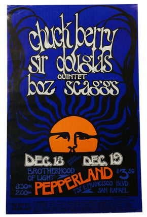 Item #140939101 Original poster for Chuck Berry, Sir Douglas Quintet, & Boz Scaggs, Dec. 18 & 19...