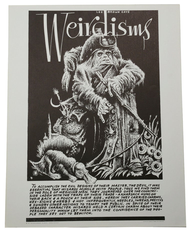 Item #140939115 Original "Wizard" poster from Weirdisms series. Lee Brown Coye.