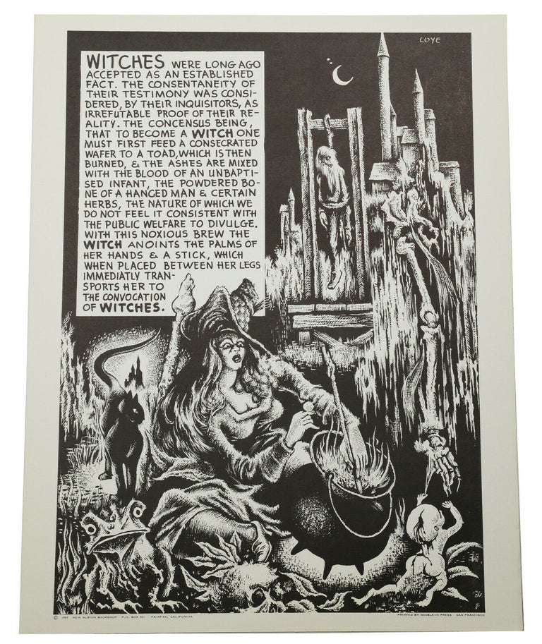 Item #140939118 Original "Witches" poster from the Weirdisms series. Lee Brown Coye.