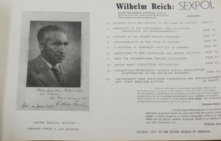 Wilhelm Reich: SEXPOL (Selected Sexpol Writings: 1934-37. Articles from the 'Zeitscrift fur Politische Psychologie und Sexualoekonomie')