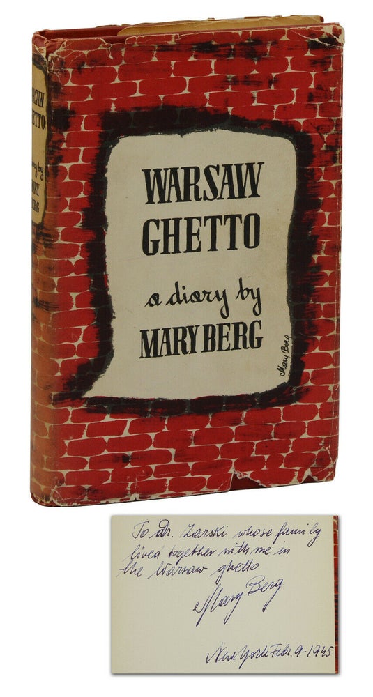 Item #140939477 Warsaw Ghetto. Mary Berg, Norbert Guterman, S. L. Shneiderman, Joseph Thon, Foreword.