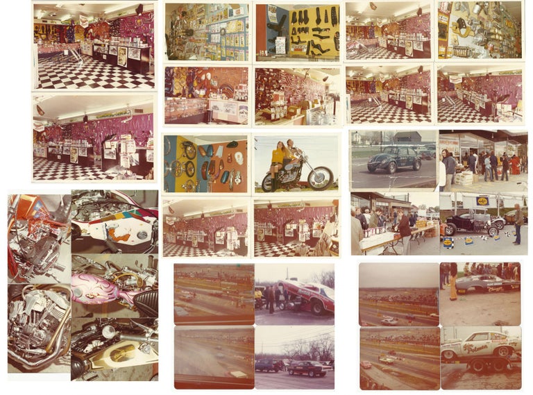 Item #140939675 Photograph and Marketing Archive of White's Pit Stop, a Custom Drag Racing & Motorcycle Shop.