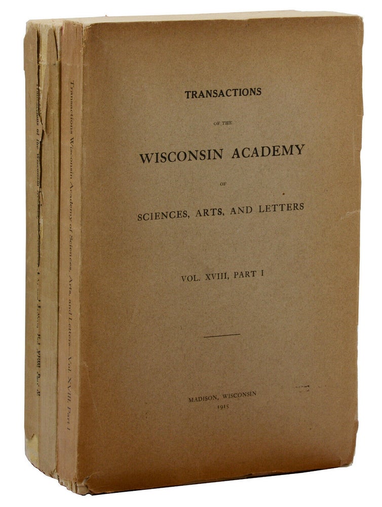 Item #140939763 "Legends of Paul Bunyan, Lumberjack" in Transactions of the Wisconsin Academy of Sciences, Arts, and Letters, Vol. XVIII, Parts 1 & 2. K. Bernice Stewart, Homer Watt.