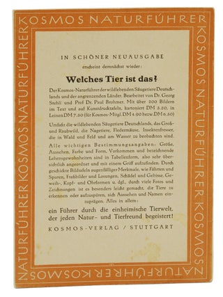 Von neuen und unentdeckten tierarten (On New and Undiscovered Animal Species)