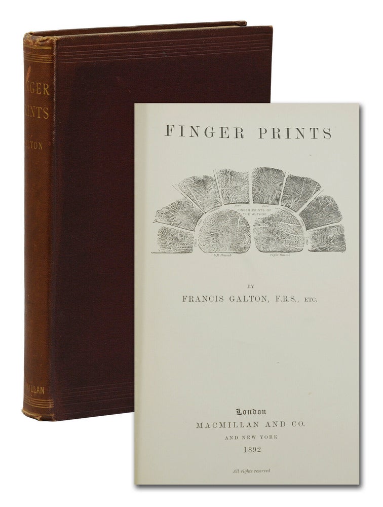 Item #140939811 Finger Prints. Francis Galton.