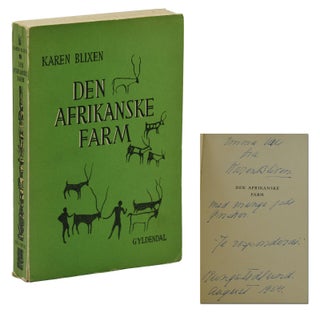 Item #140939976 Den Afrikanske Farm [Out of Africa]. Karen Blixen, Pseud. Isak Dinesen