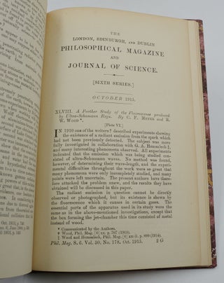 On the Quantum Theory of Radiation and the Structure of the Atom [and] On the Decrease of velocity of Swiftly Moving Electrified Particles passing through Matter [extracted from] The London, Edinburgh, and Dublin Philosophical Magazine and Journal of Science, Sixth Series, Vol. 21 (May, 1911) [and] Vol. 37, No. 222 (June, 1919)