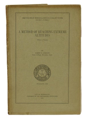 Item #140940033 A Method of Reaching Extreme Altitudes. Robert H. Goddard