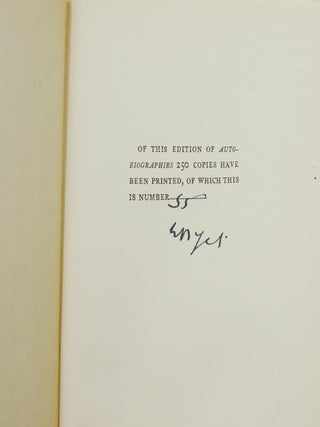 Autobiographies: Reveries Over Childhood and Youth, and the Trembling of the Veil