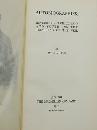 Autobiographies: Reveries Over Childhood and Youth, and the Trembling of the Veil