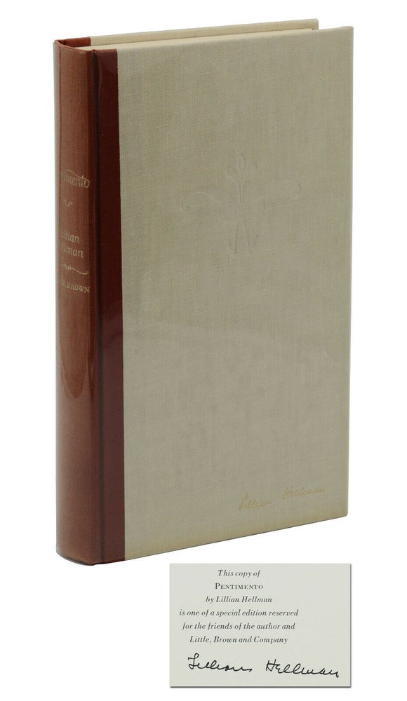 Item #140940062 Pentimento: A Book of Portraits. Lillian Hellman.