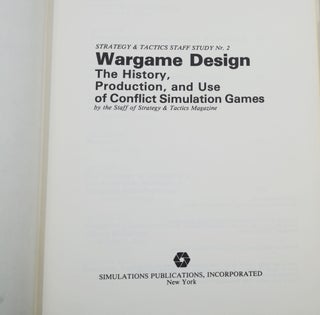 Wargame Design: The History, Production and Use of Conflict Simulation Games
