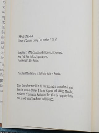 Wargame Design: The History, Production and Use of Conflict Simulation Games