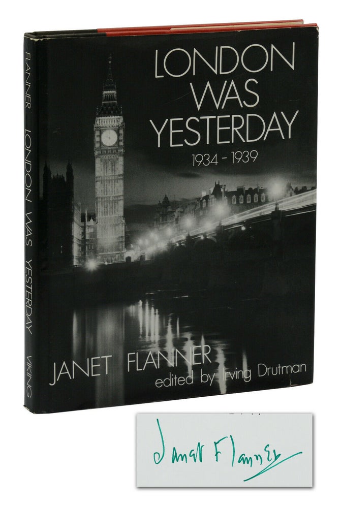 Item #140940374 London was Yesterday: 1934-1939. Janet Flanner, Irving Drutman.