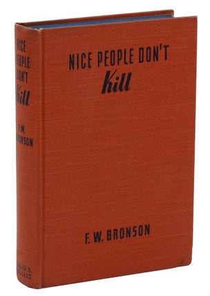 Nice People Don't Kill