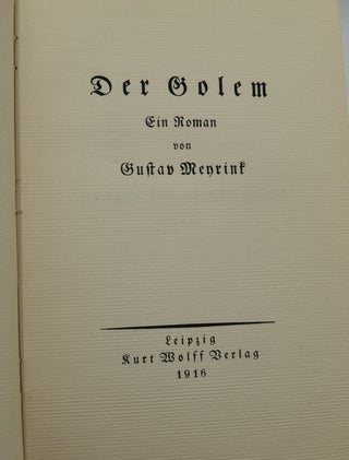 Der Golem [The Golem]