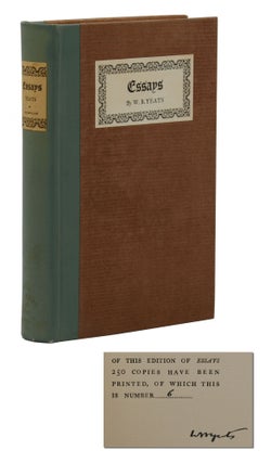Item #140940648 Essays. W. B. Yeats, William Butler
