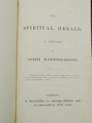 The Spiritual Herald: A Record of Spirit Manifestations
