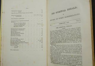 The Spiritual Herald: A Record of Spirit Manifestations