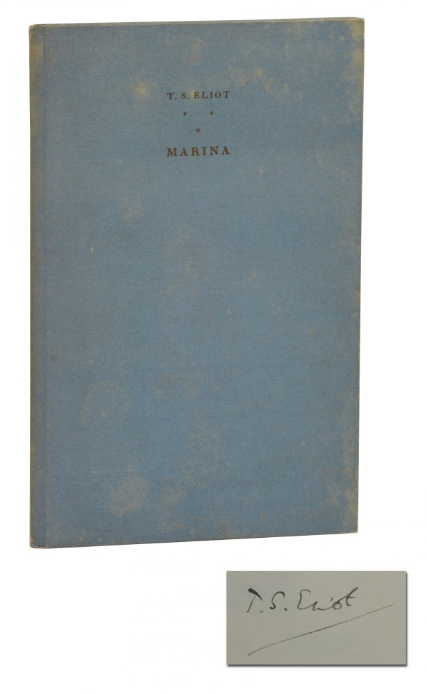 Item #140940791 Marina. T. S. Eliot, E. McKnight Kauffer, Illustrations.