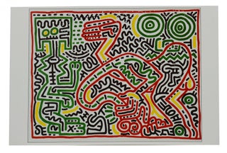 Item #140940828 Season's Greetings Card. Keith Haring