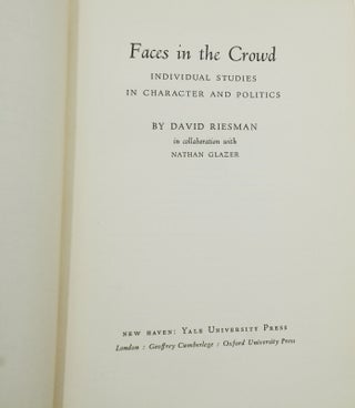 Faces in the Crowd: Individual Studies in Character and Politics