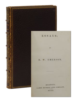 Item #140940911 Essays. Ralph Waldo Emerson
